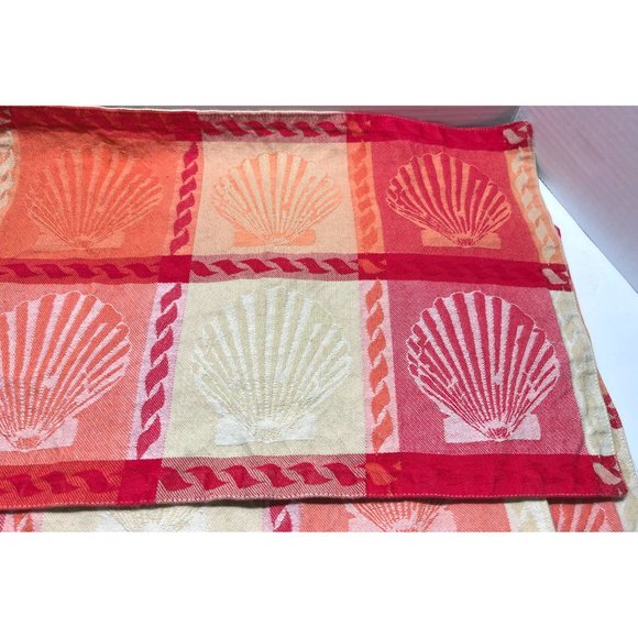 Sea Shells Placemats Tapestry Fabric Set of 4 Beach Summer Ocean Nautical - Picture 7 of 9